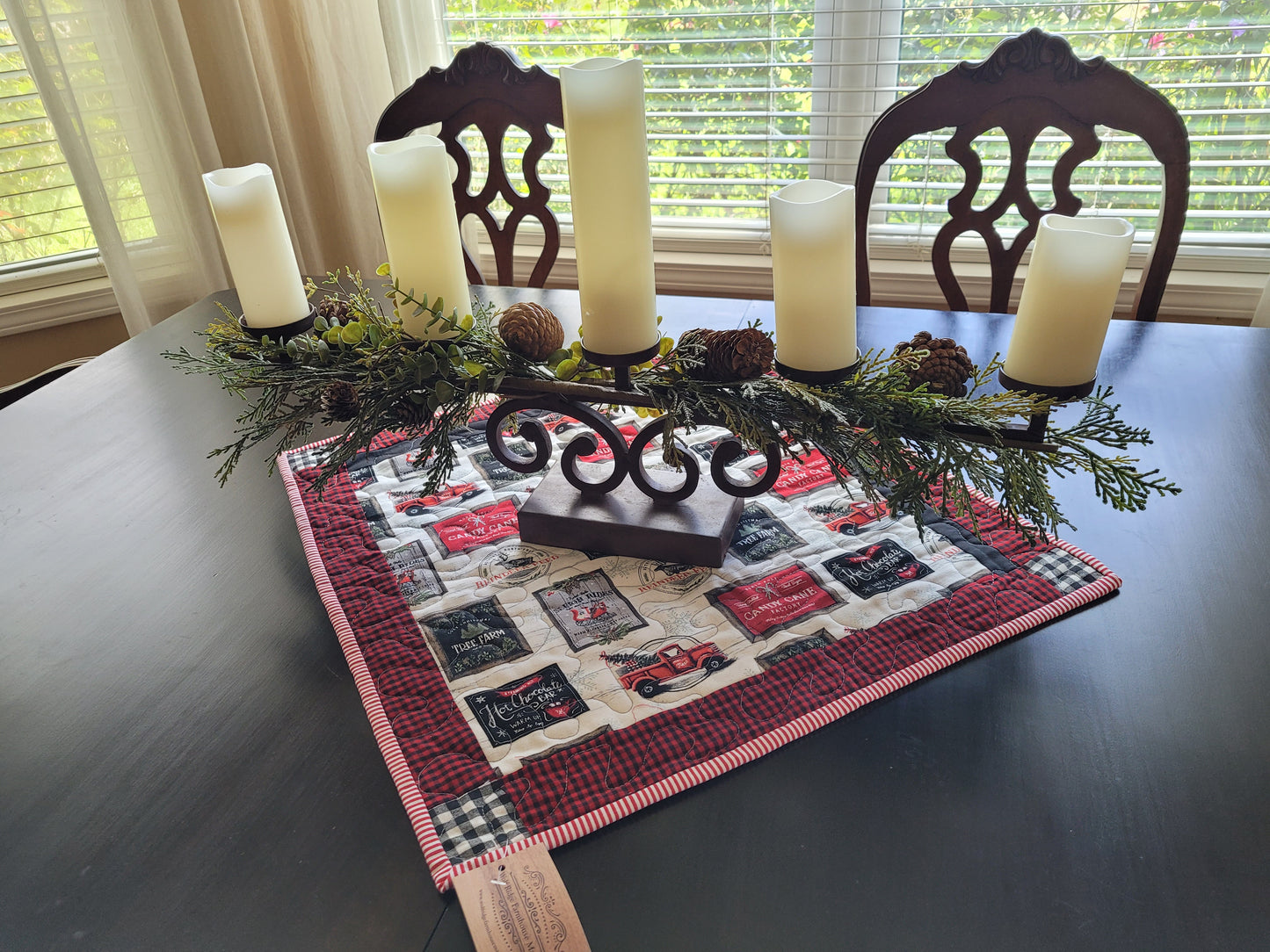 Little Red Truck Table Topper
