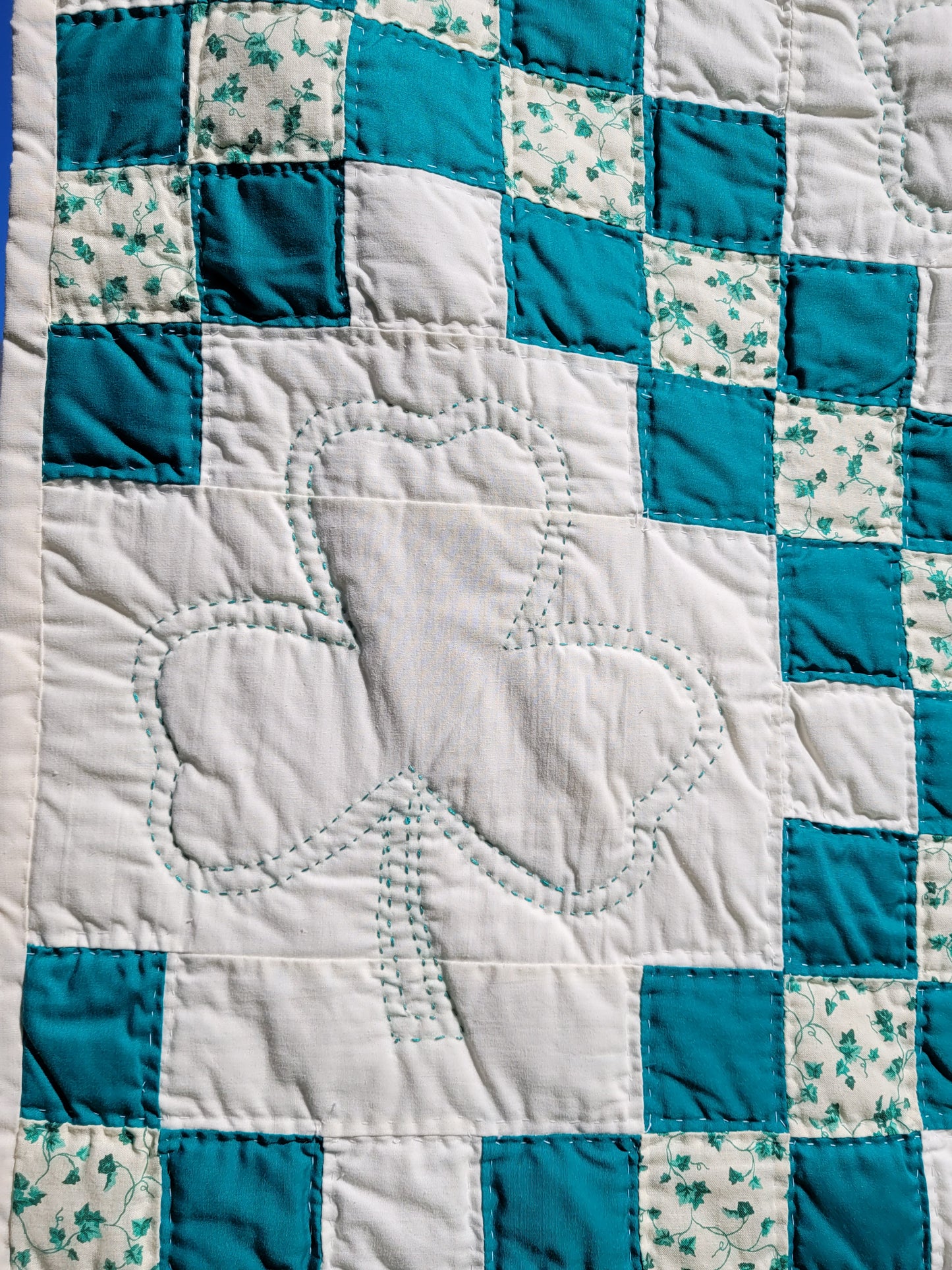 Vintage Double Irish Chain Quilt