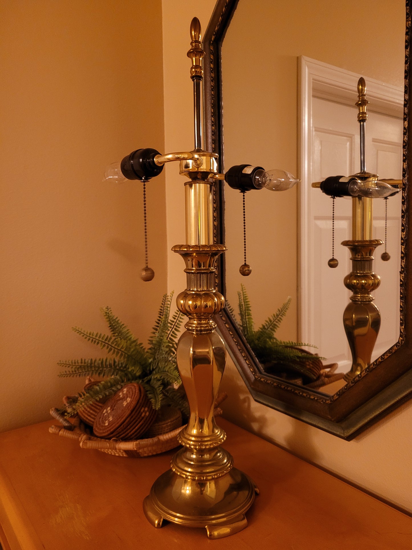 Vintage Brass Stiffel Lamp