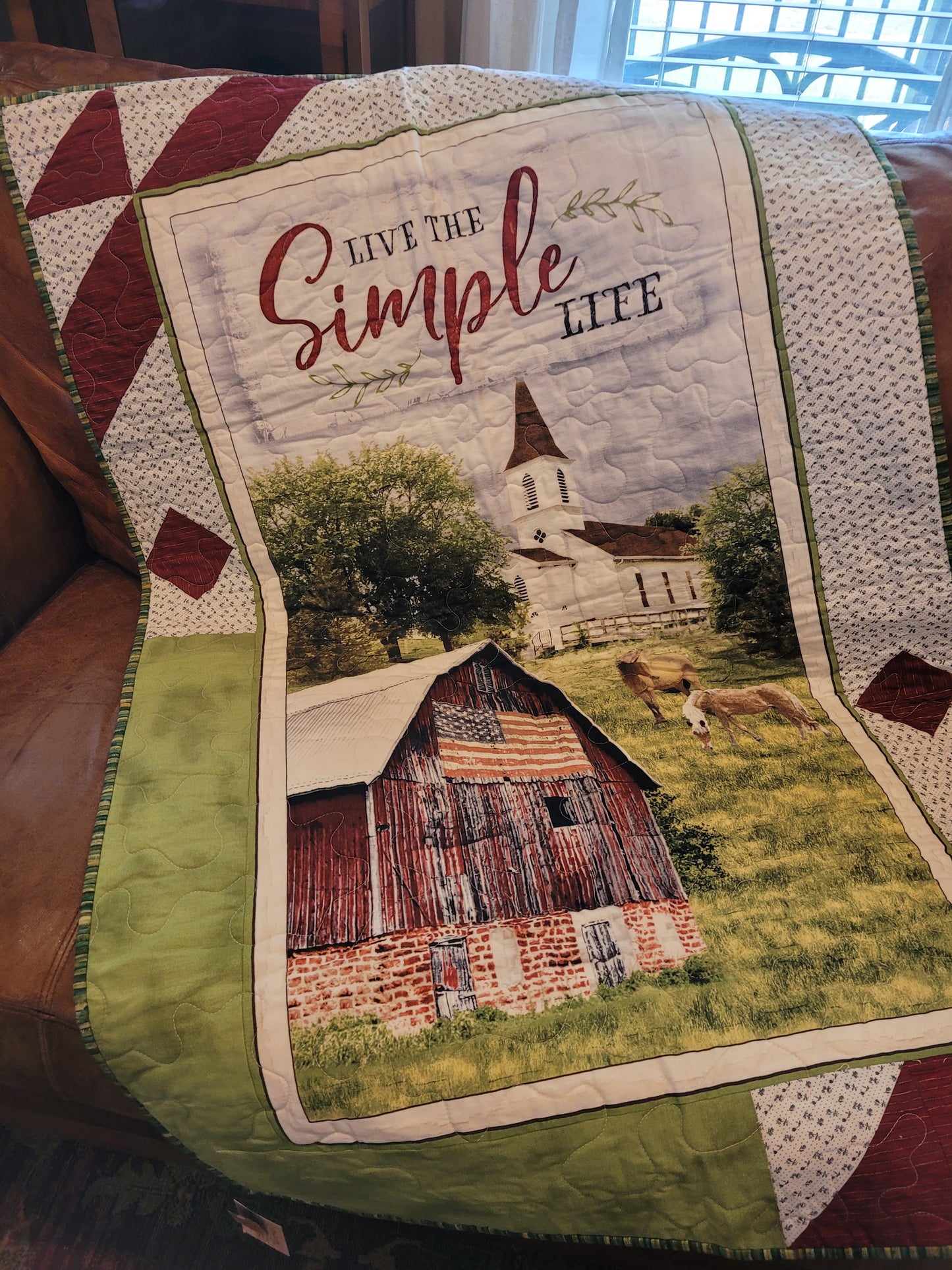 Simple Life Quilted Throw