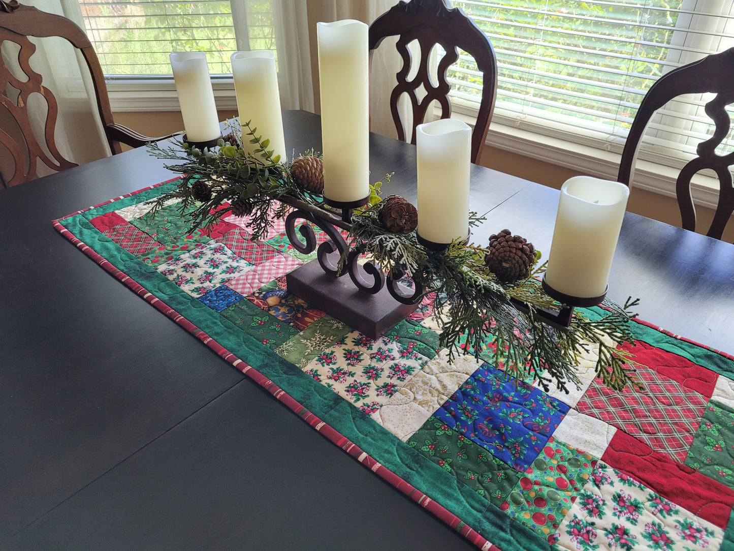 Handmade Christmas Patchwork Table Runner