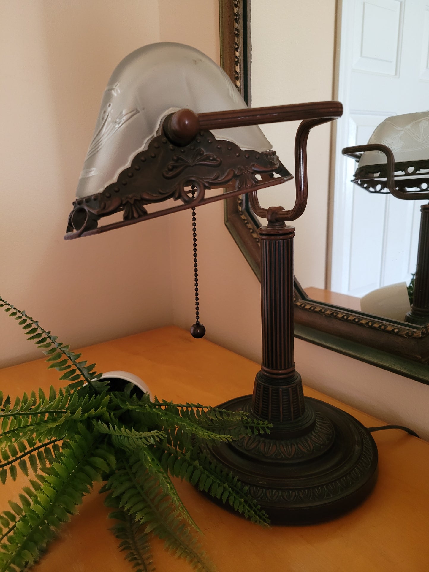 Vintage Banker's Desk Lamp
