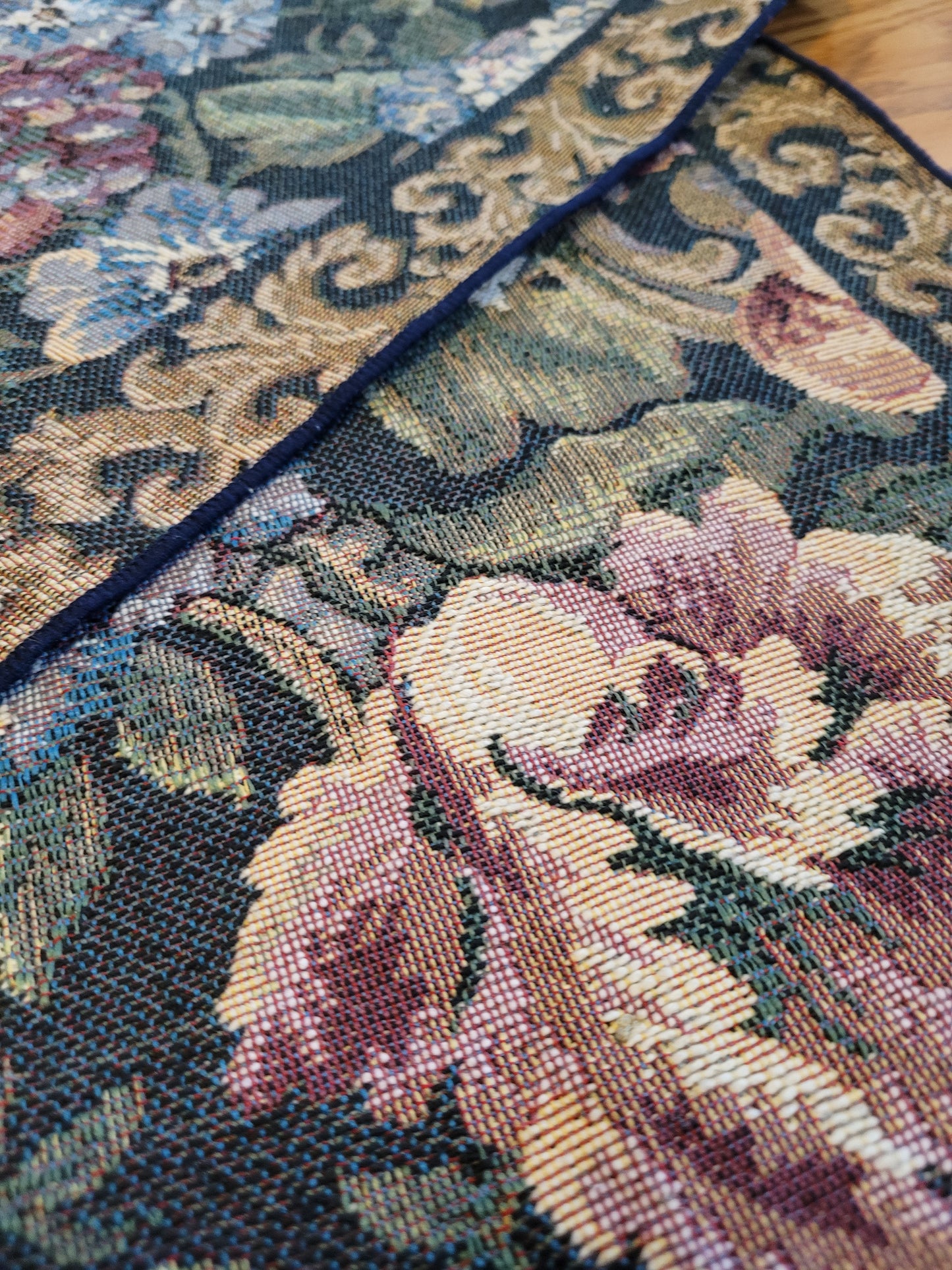 Vintage Tapestry Floral Runner