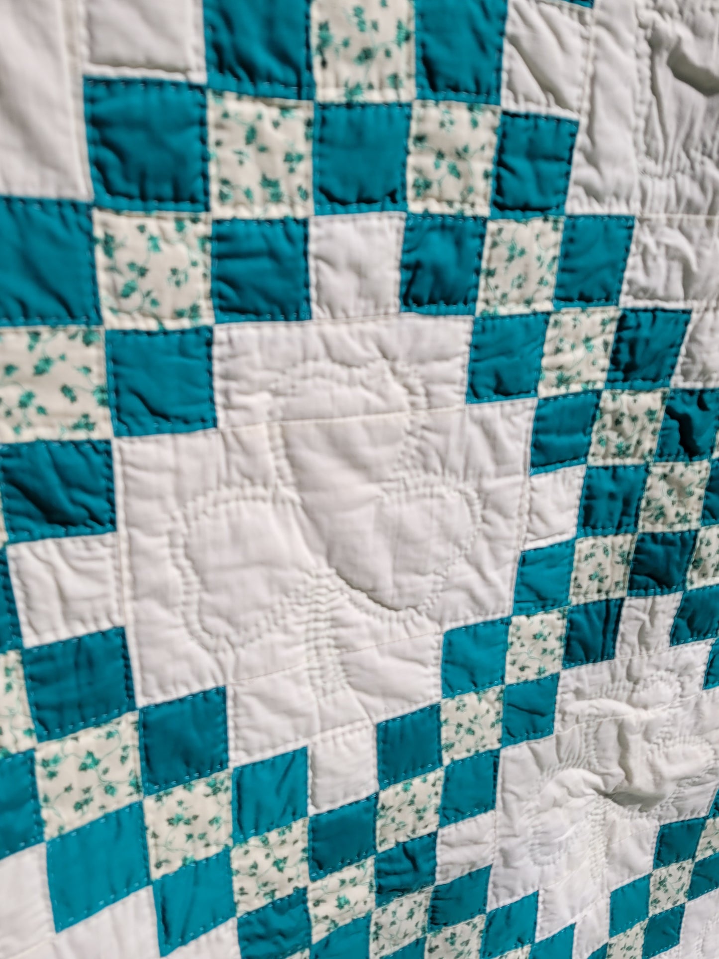 Vintage Double Irish Chain Quilt