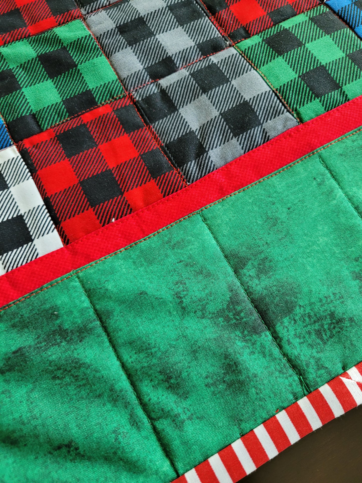 Handmade Christmas Plaids Table Runner