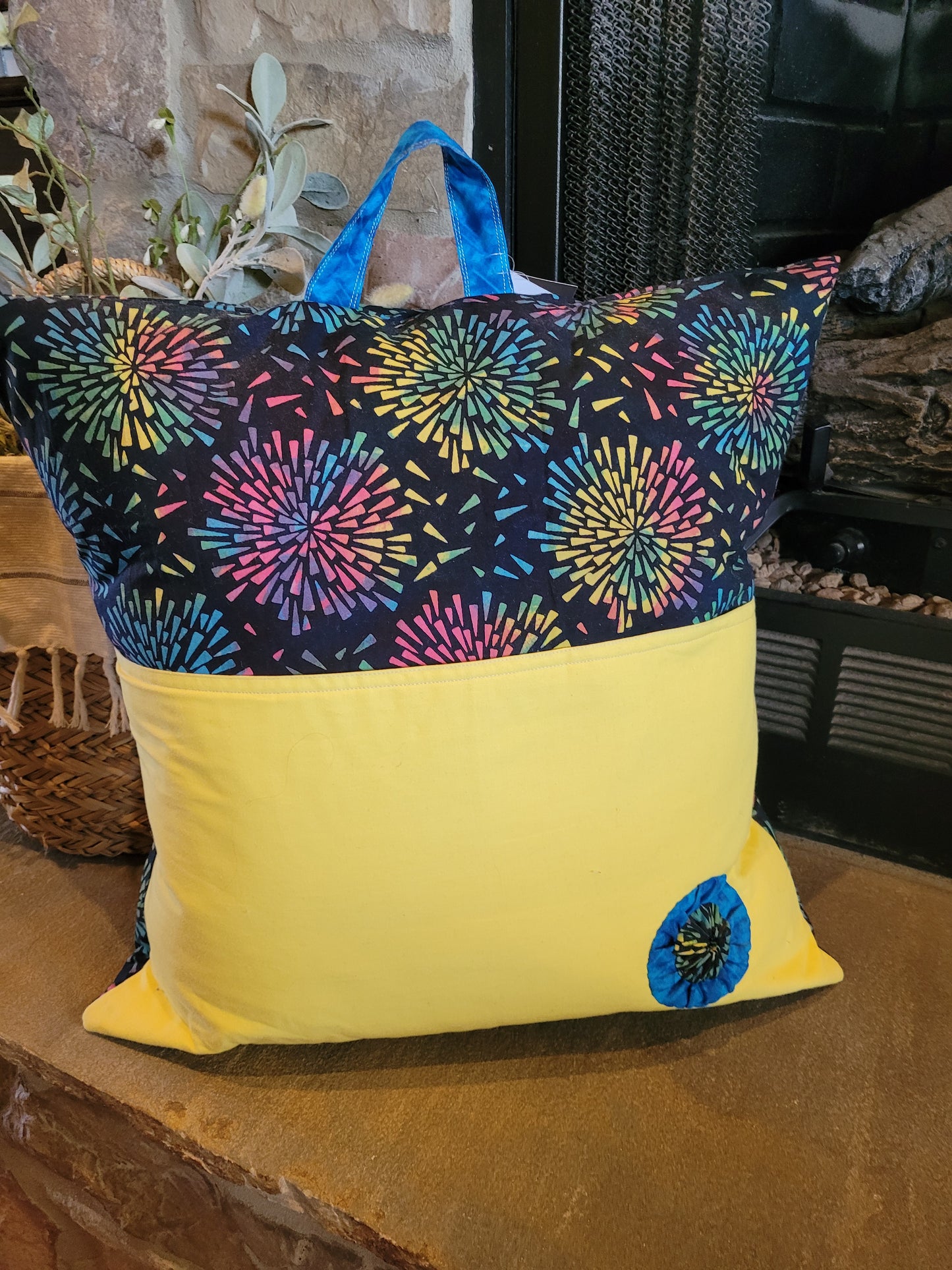 Multicolor Reading Pocket Pillow