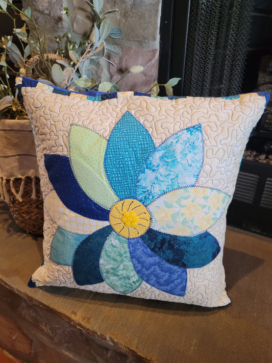 Applique Floral Pillow