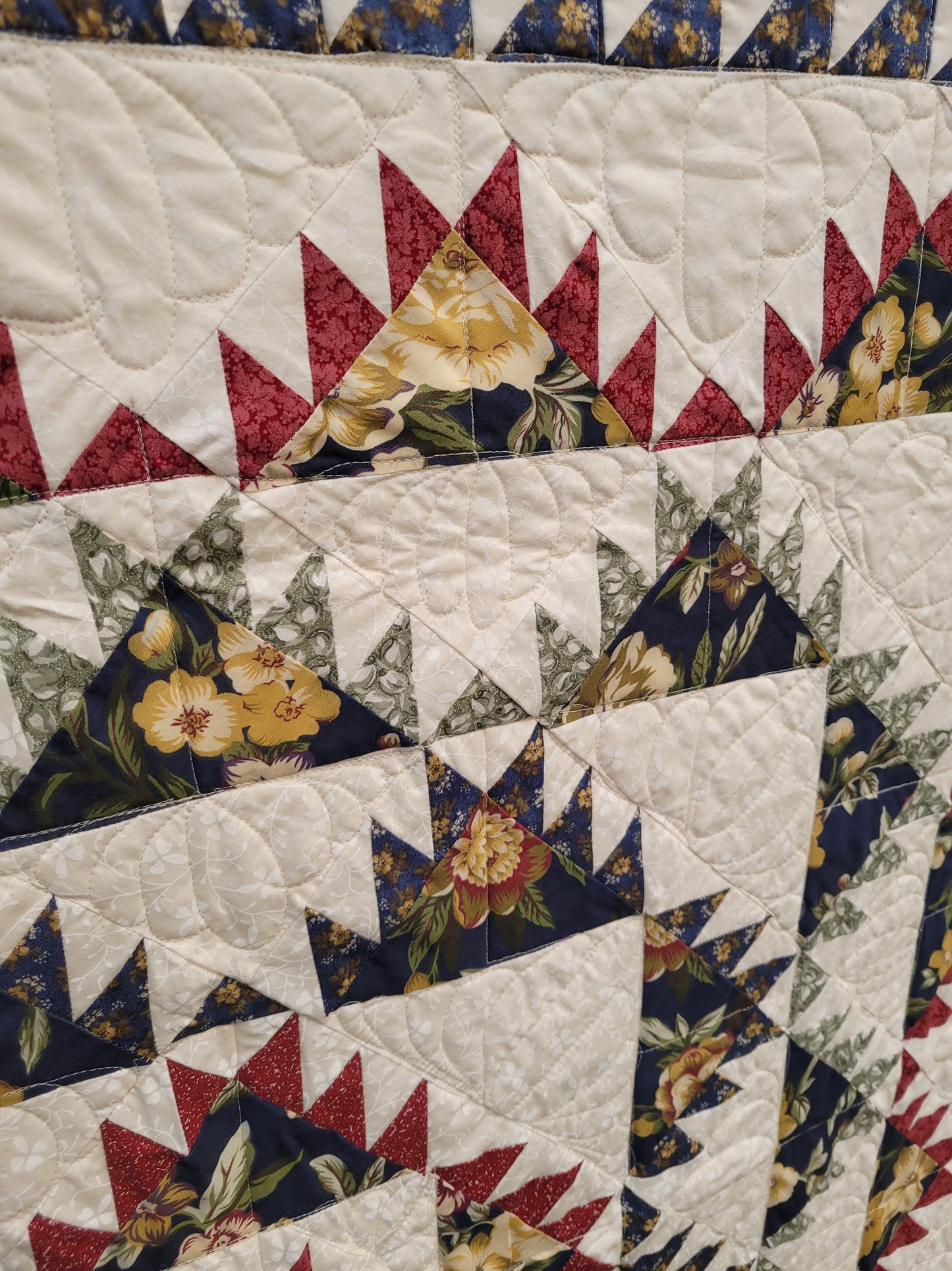 Handmade Patchwork Throw Quilt