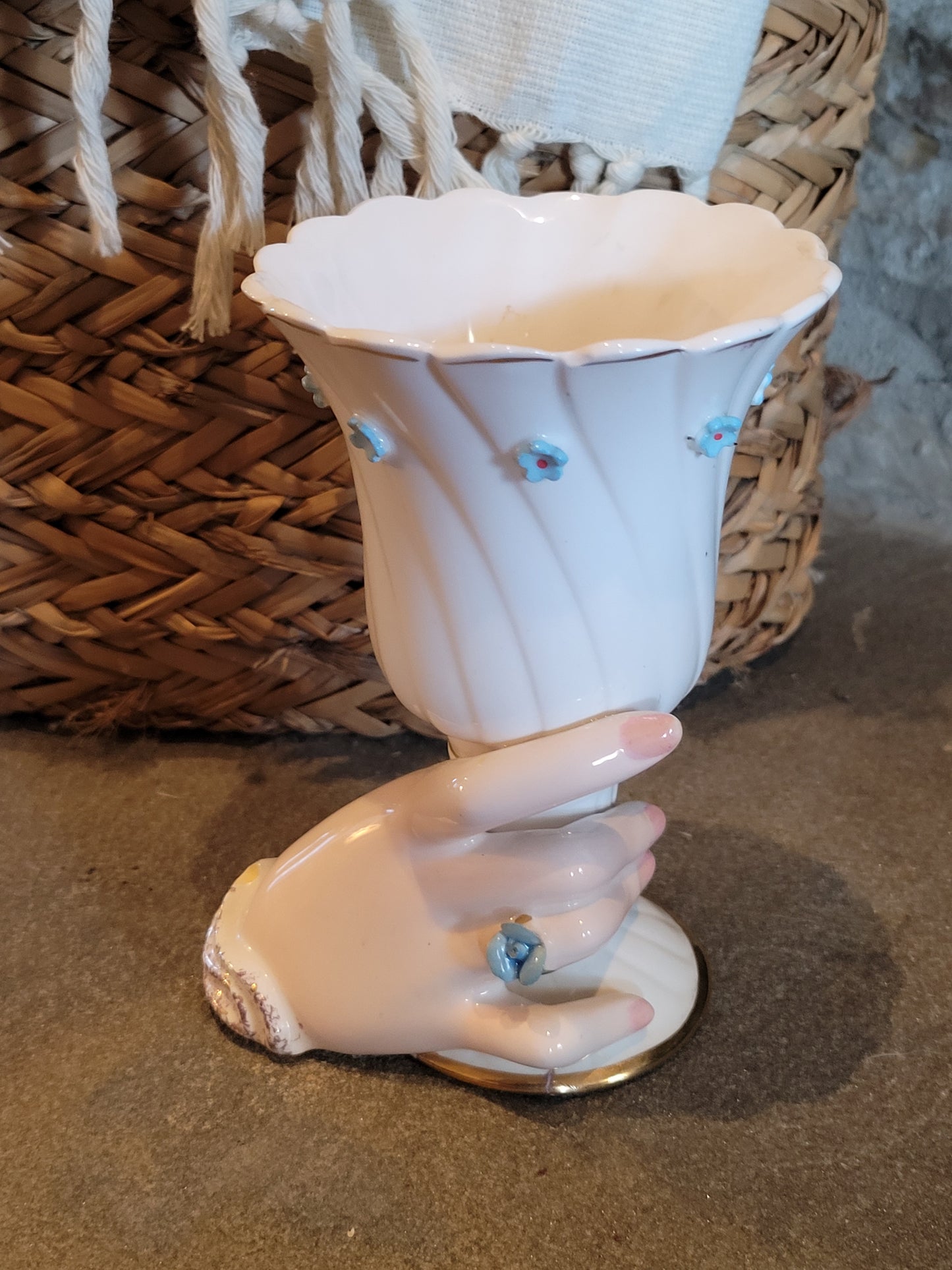 Vintage Napcoware Lady's Hand Vase