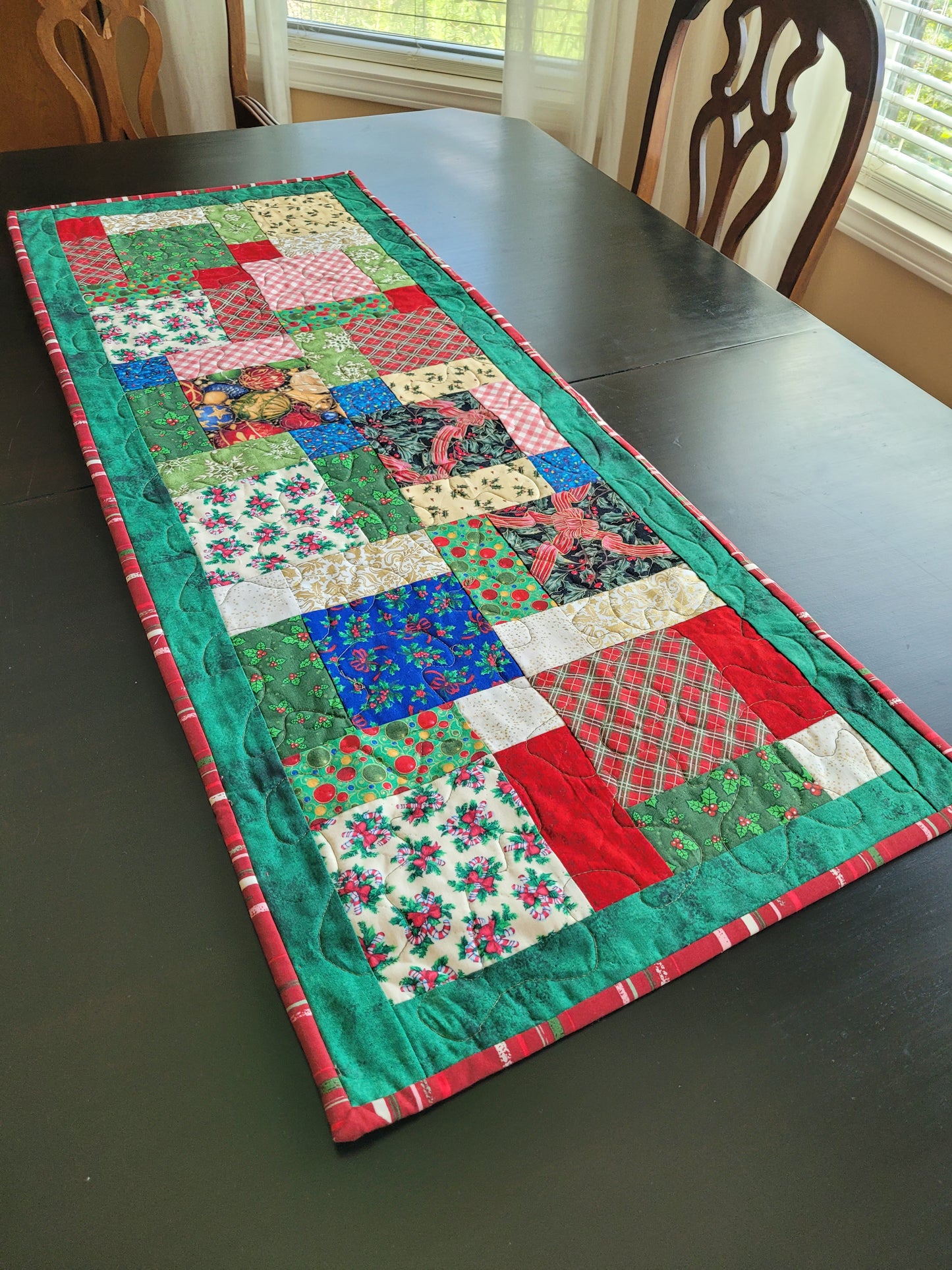 Handmade Christmas Patchwork Table Runner