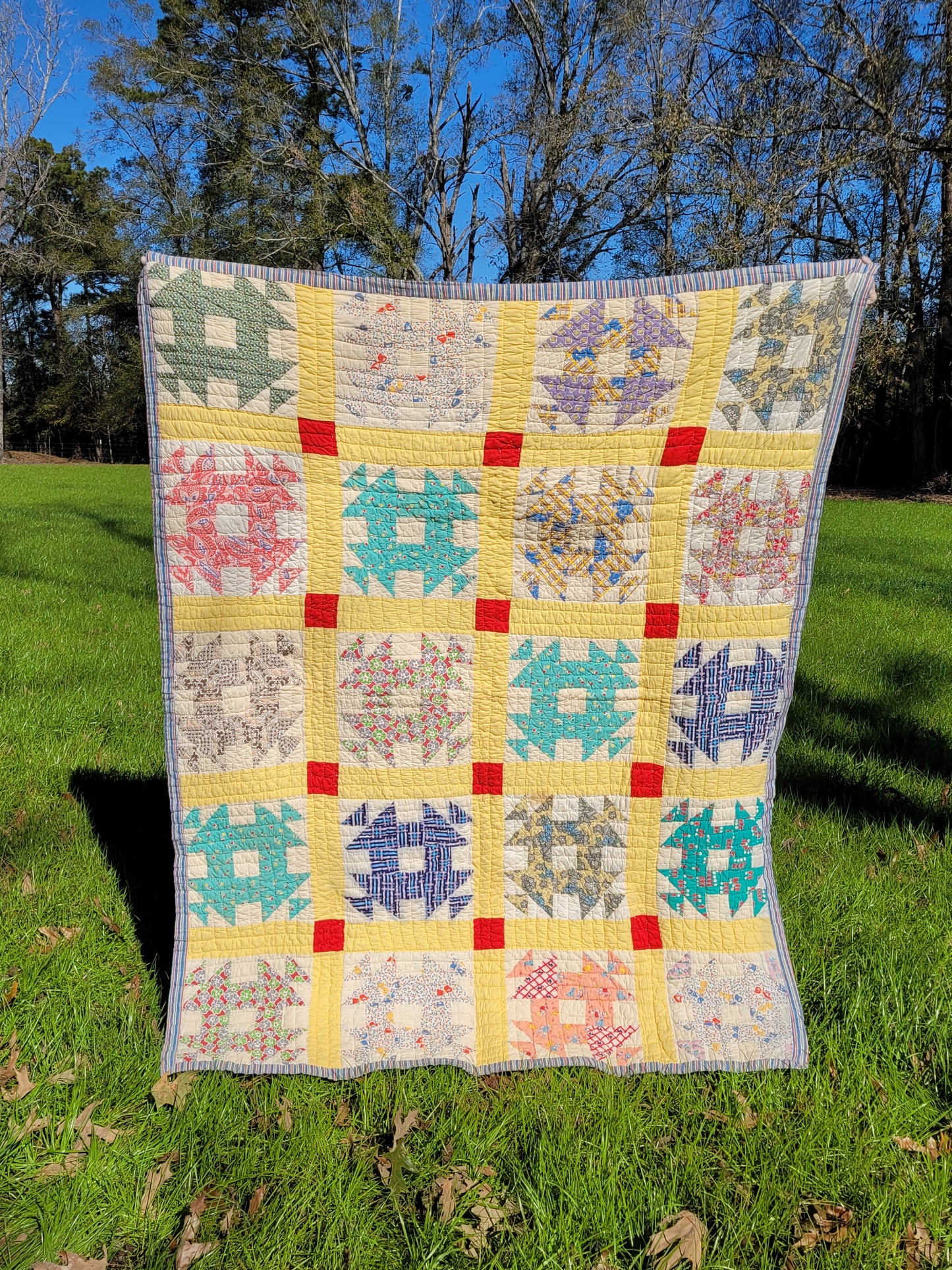 Vintage Feedsack Quilt