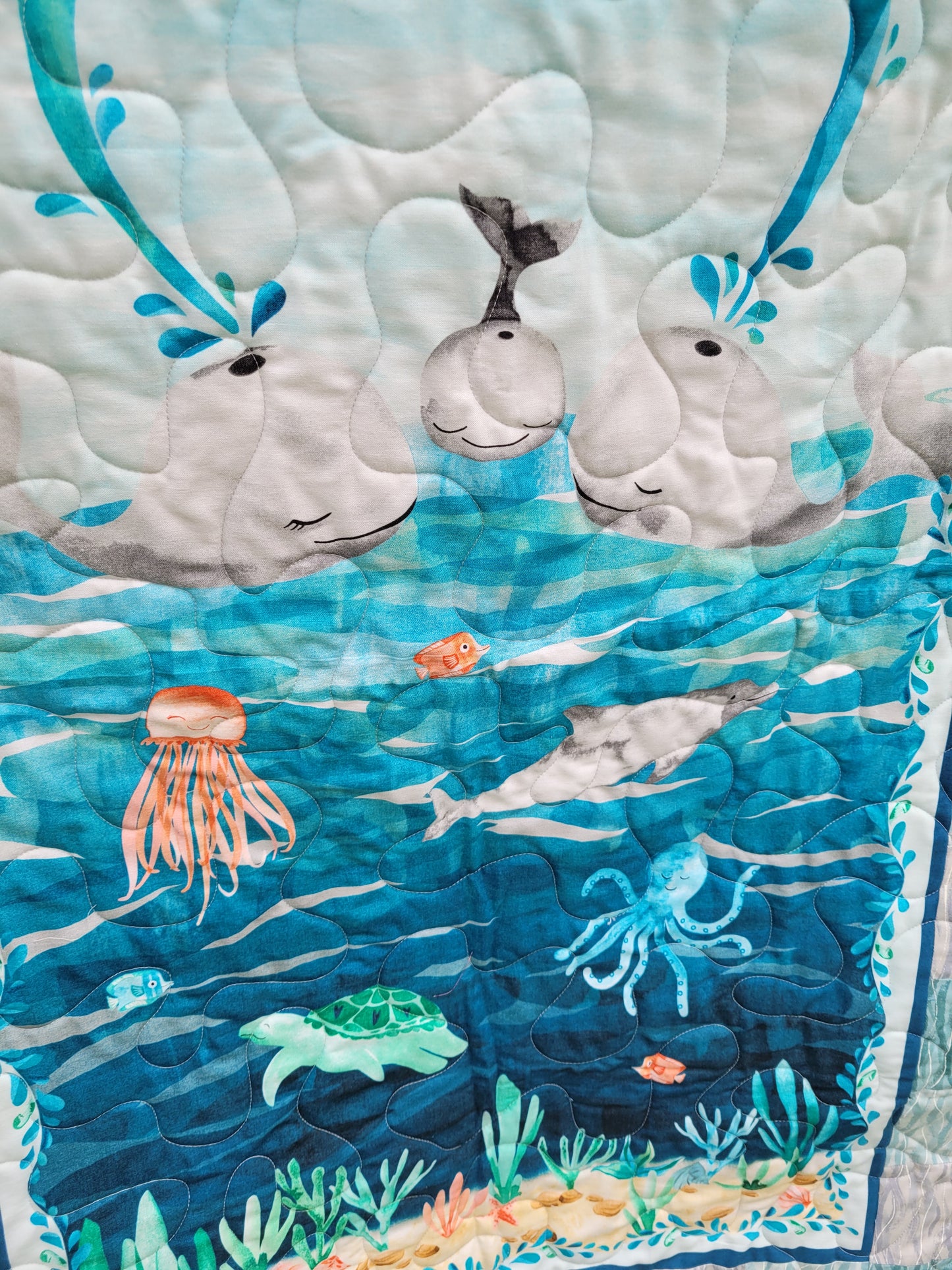 Little Whale Baby Quilt