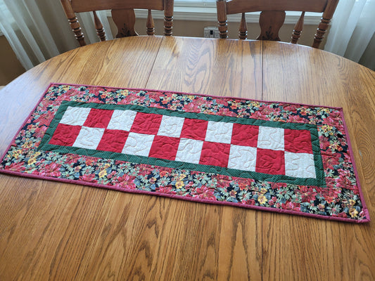 Handmade Christmas Patchwork Table Runner