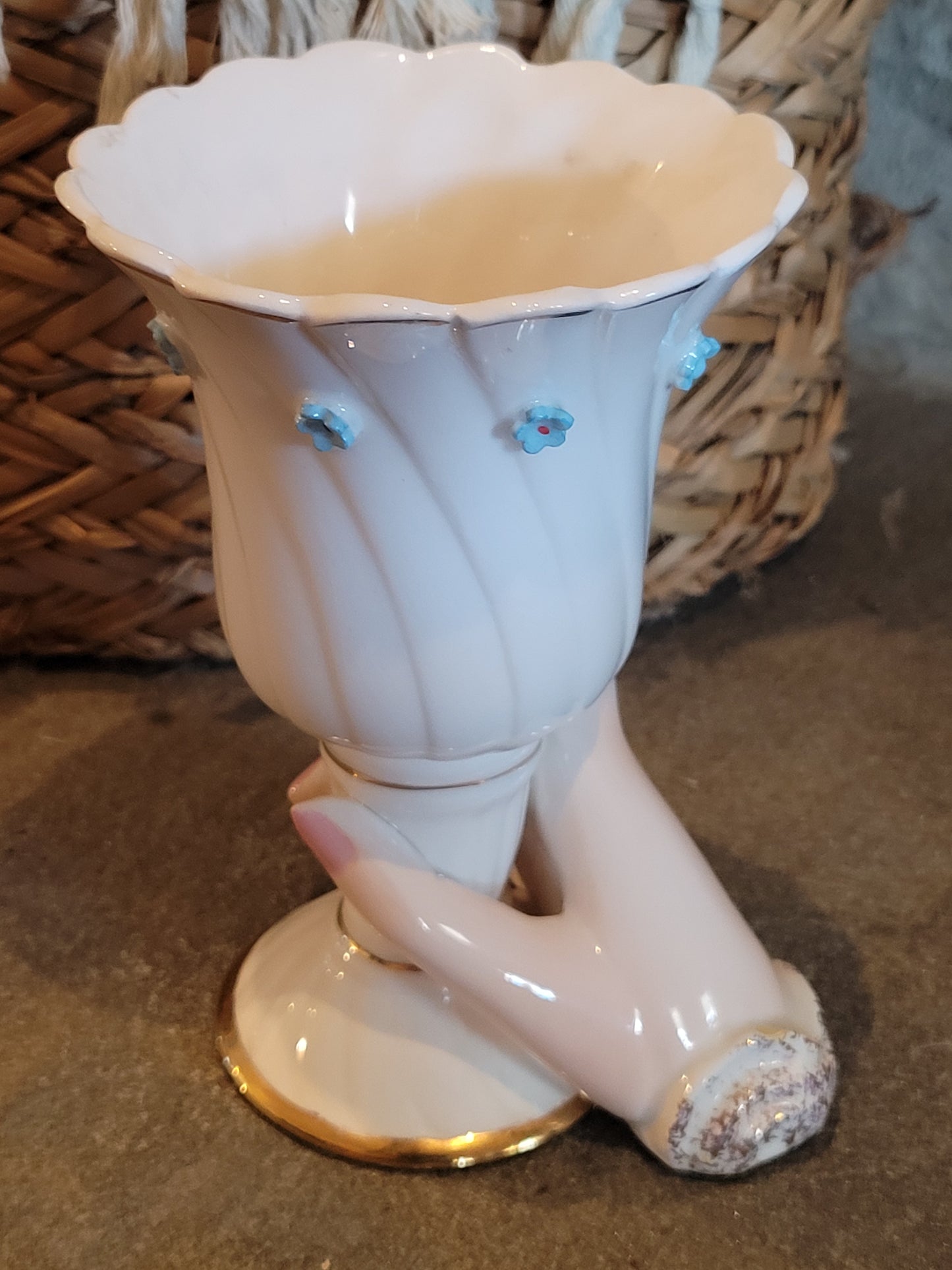 Vintage Napcoware Lady's Hand Vase
