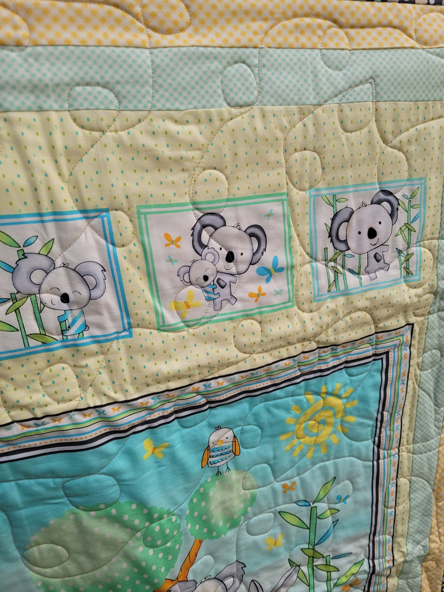 Handmade Koala Baby Quilt