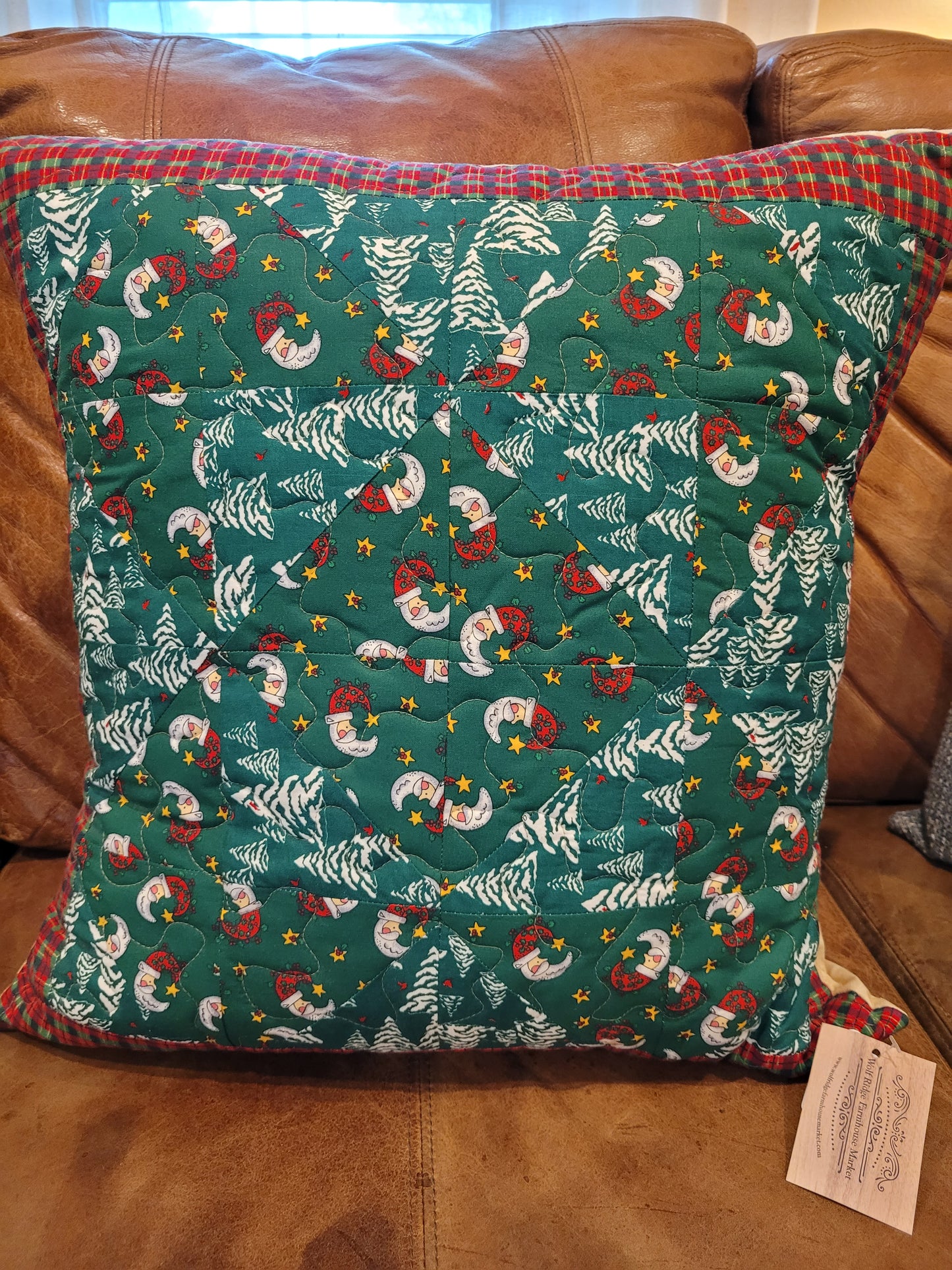 Santa Patchwork Pillow