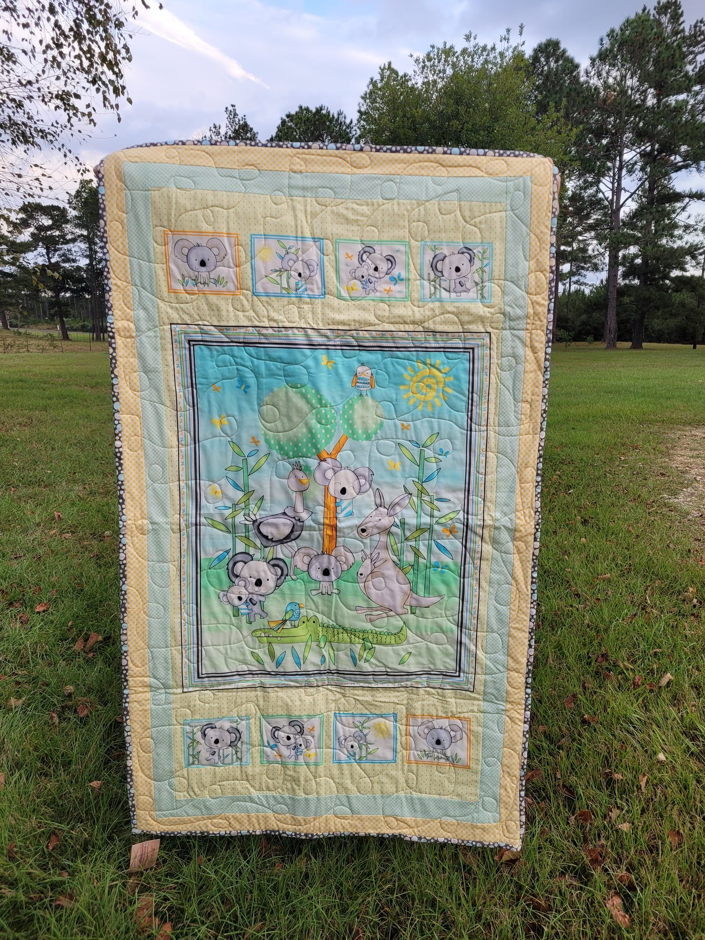 Handmade Koala Baby Quilt