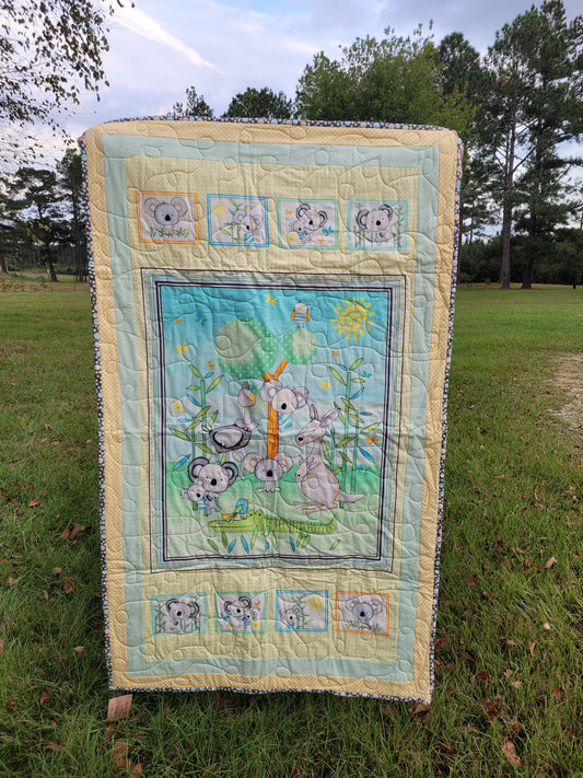 Handmade Koala Baby Quilt