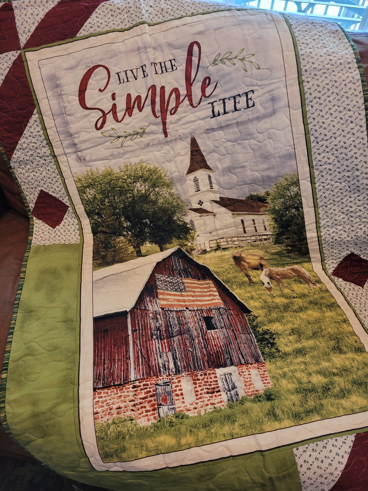 Simple Life Quilted Throw