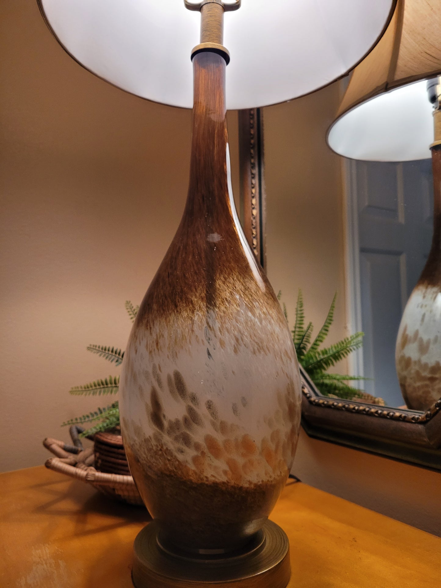 Vintage Blown Glass Lamp