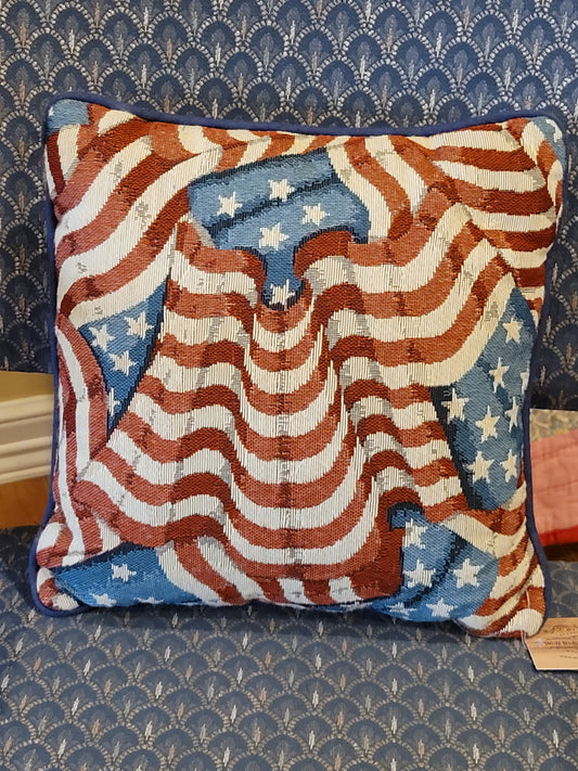 Tapestry Flag Throw Pillow