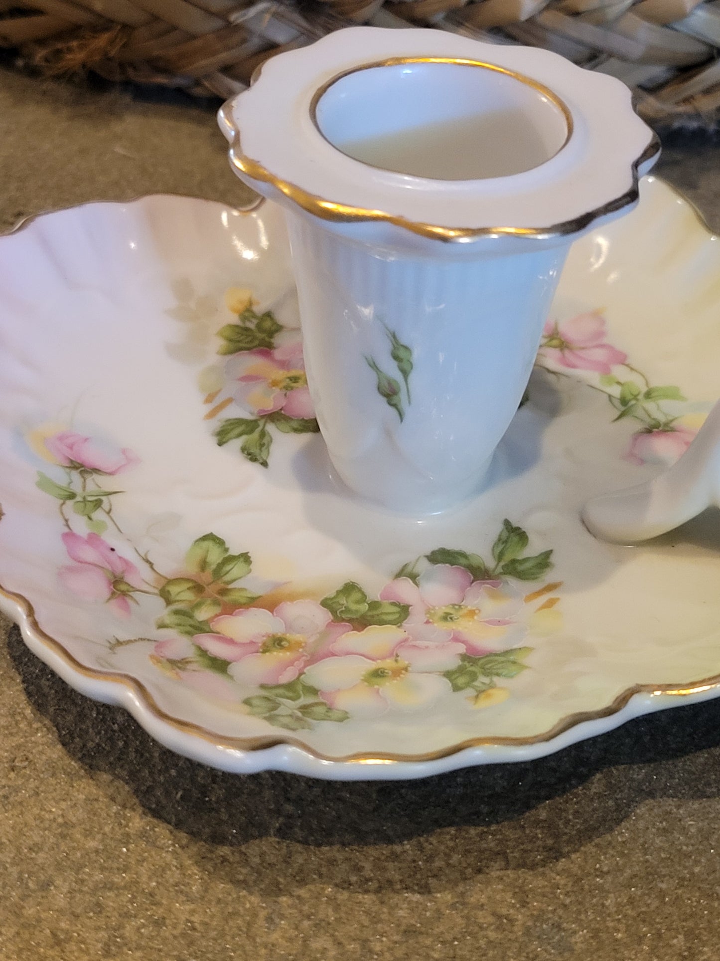 Antique Ruby Lane Nippon Candle Holder