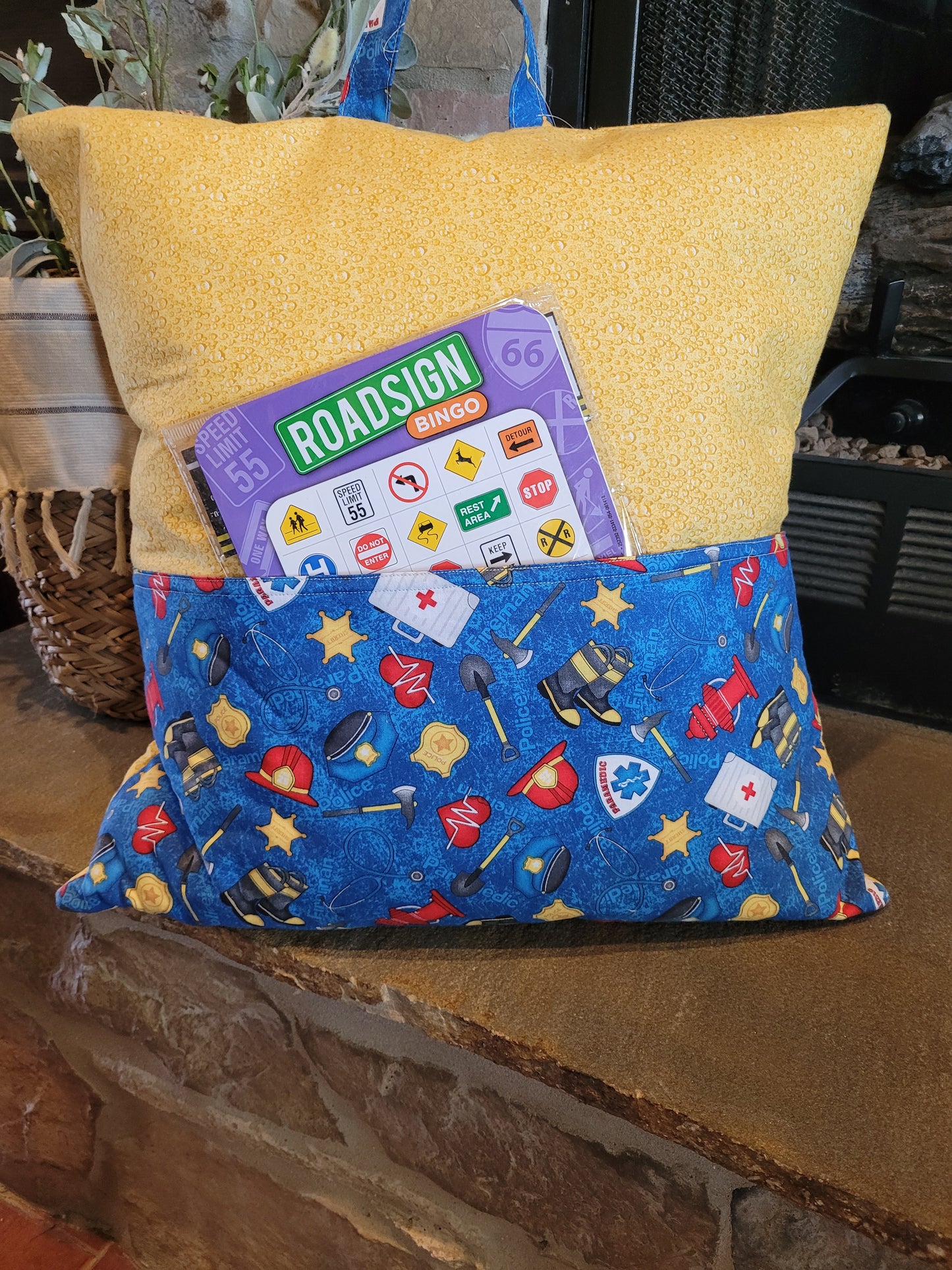 First Responder Reading Pocket PIllow