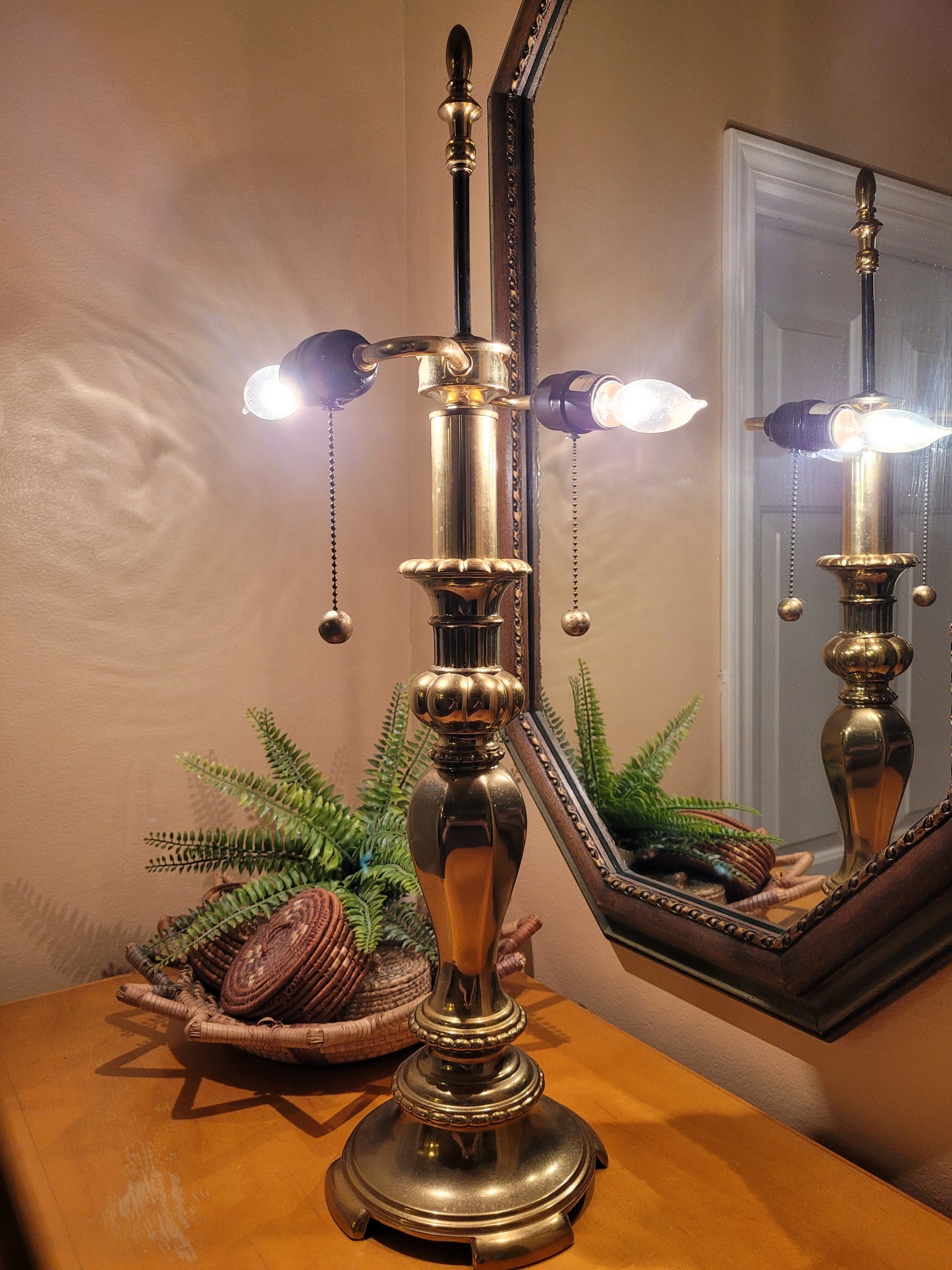 Vintage Brass Stiffel Lamp