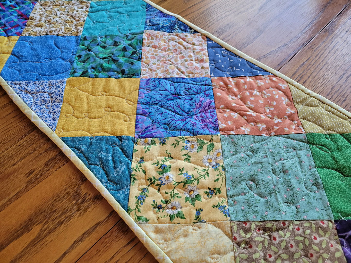 Spring Patchwork Table Runner