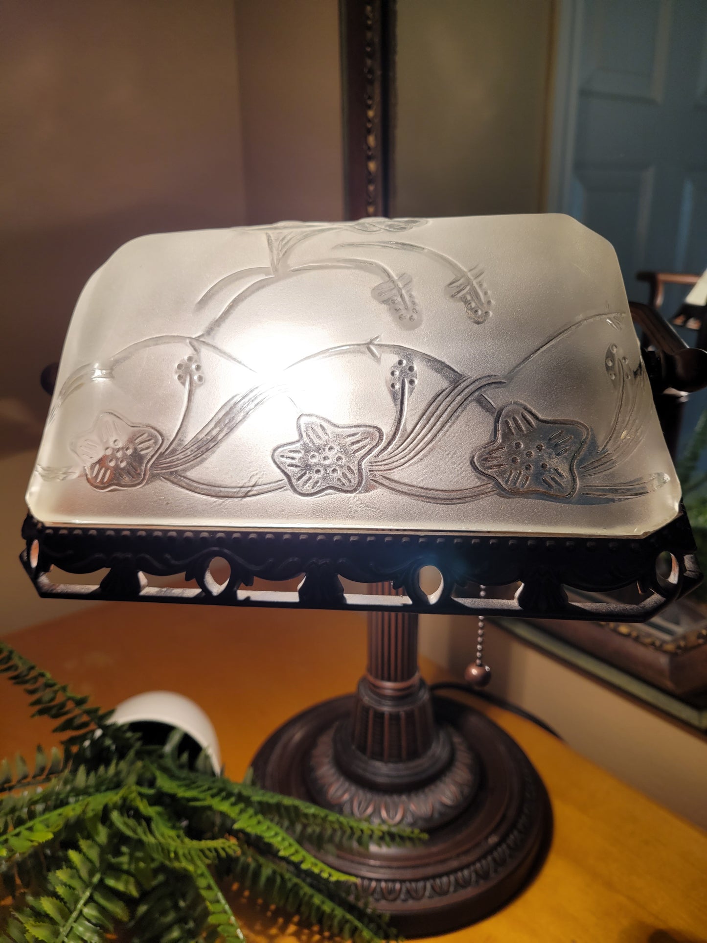 Vintage Banker's Desk Lamp