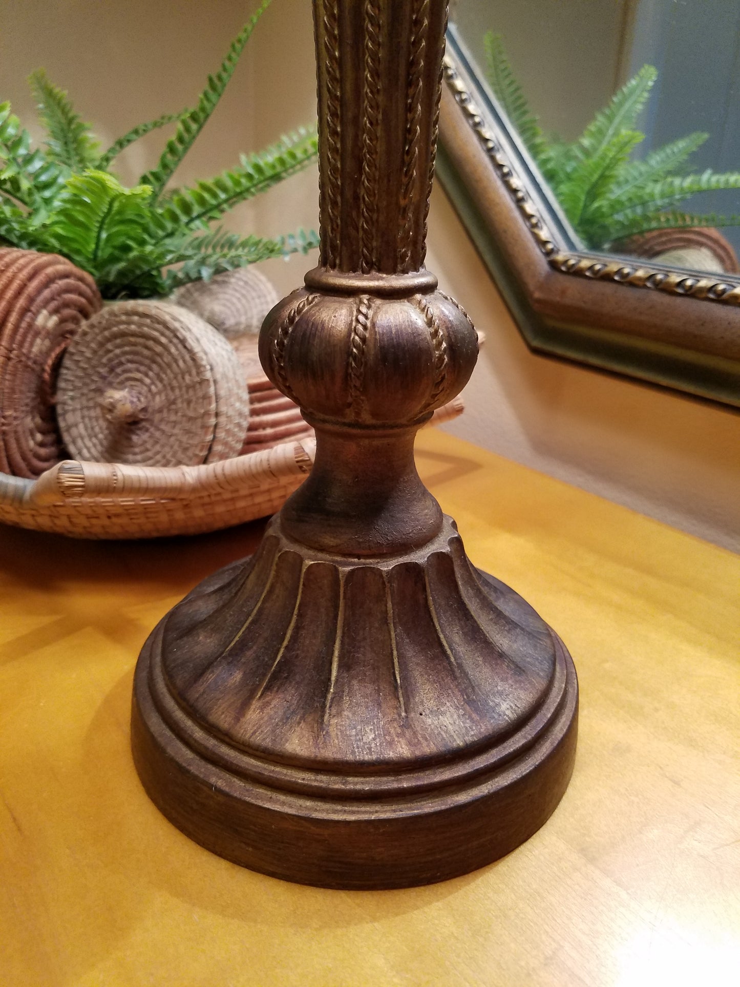 Vintage Cast Pedastal Lamp