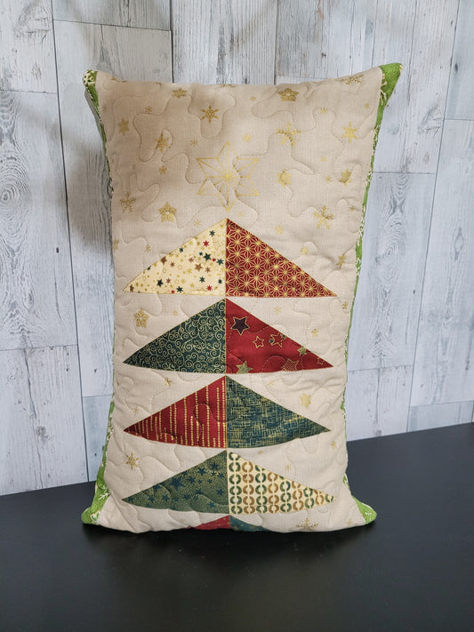 Flying Geese Christmas Tree Pillow