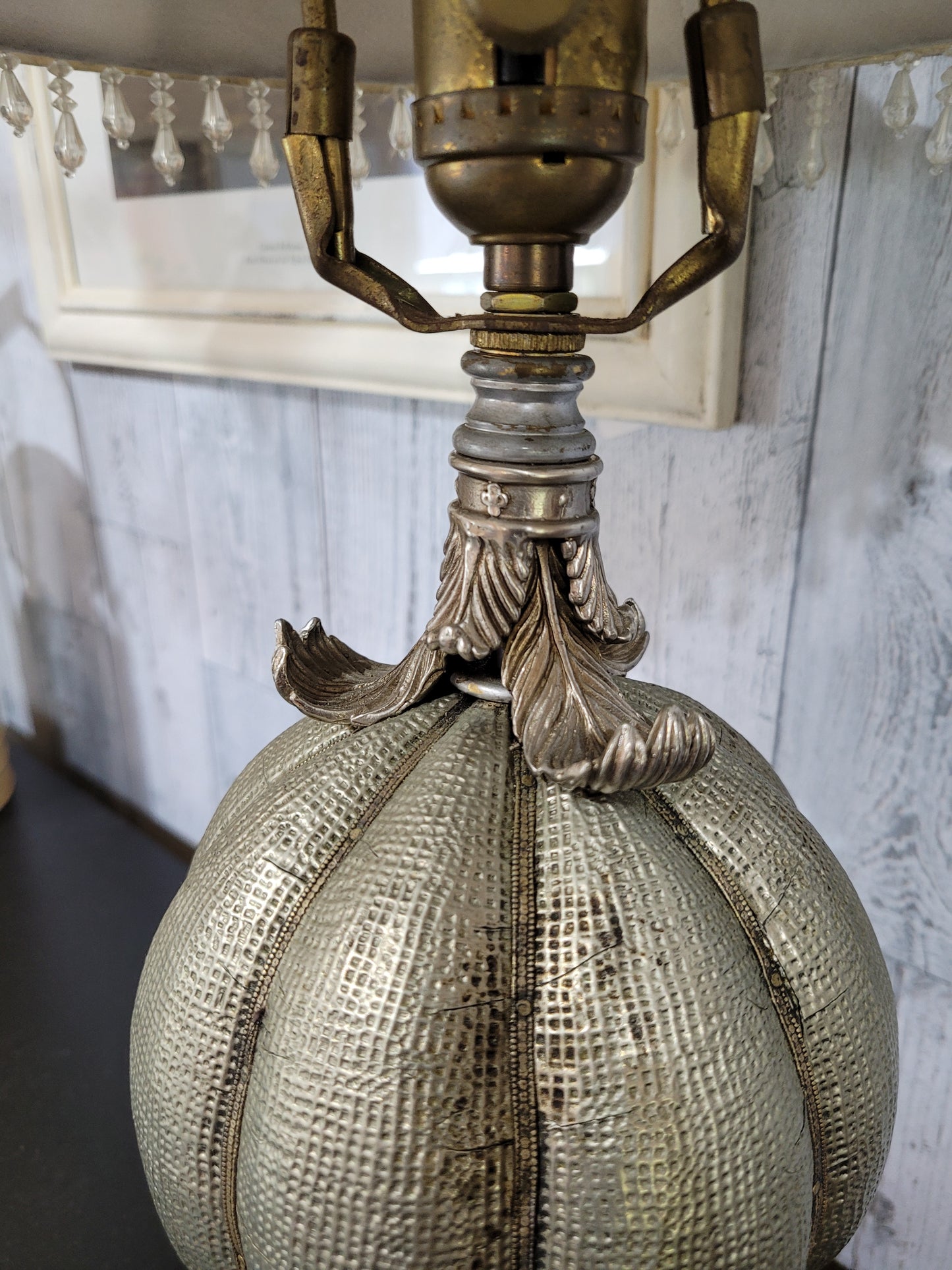 Pewter Table Lamp