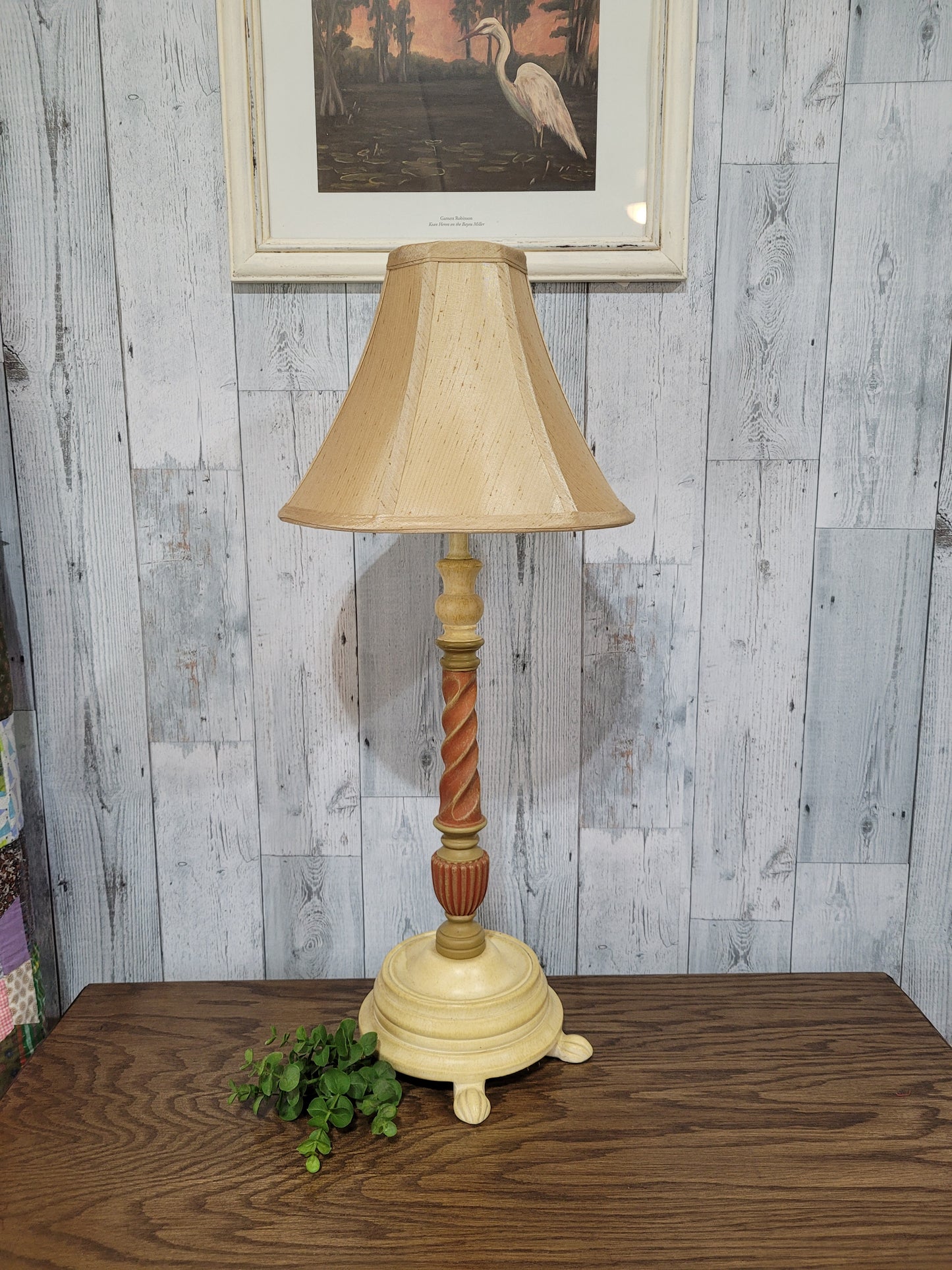 Vintage Candlestick Lamp