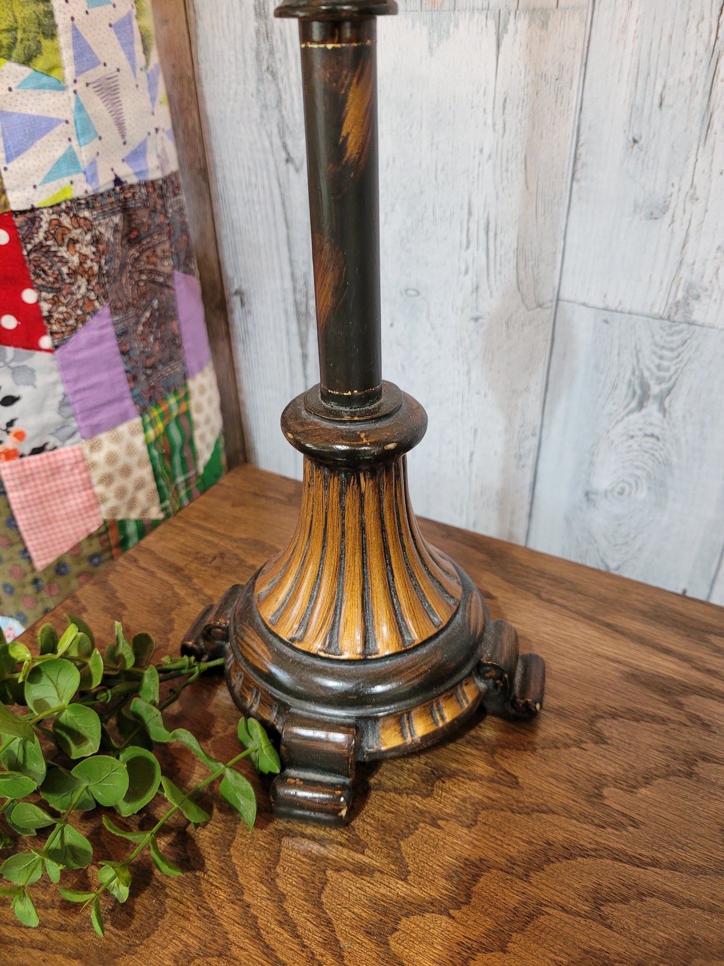 Vintage Candlestick Lamp