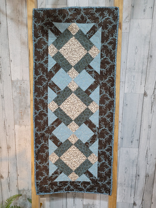 Smoky Blues Wall Hanger / Table Runner