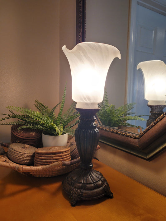 Accent Lamp with Glass Shade