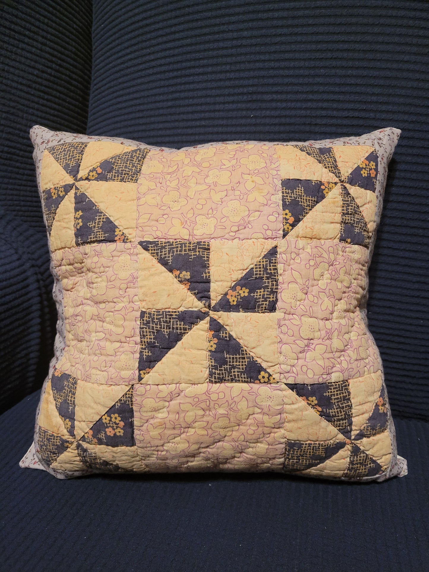 Assorted Vintage Quilt Block Pillows