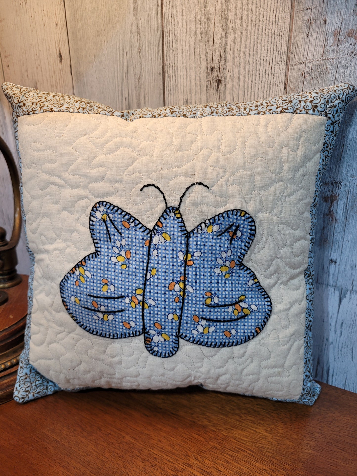 Vintage Butterfly Pillow