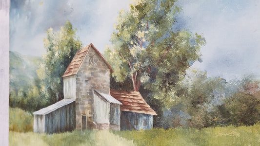 Rolling Hills Barn Painting