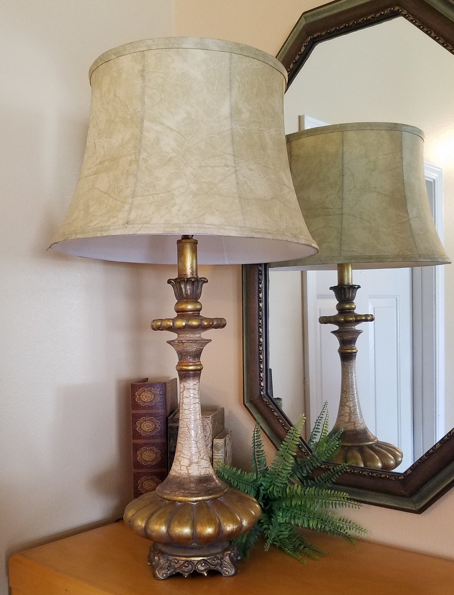 Vintage Hand Painted Lamp