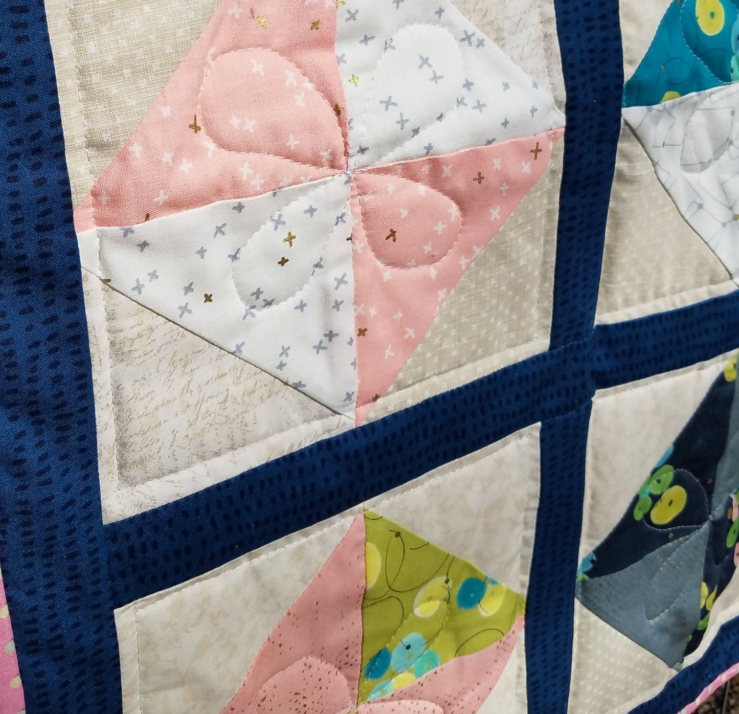 New! Modern Baby Girl Quilt